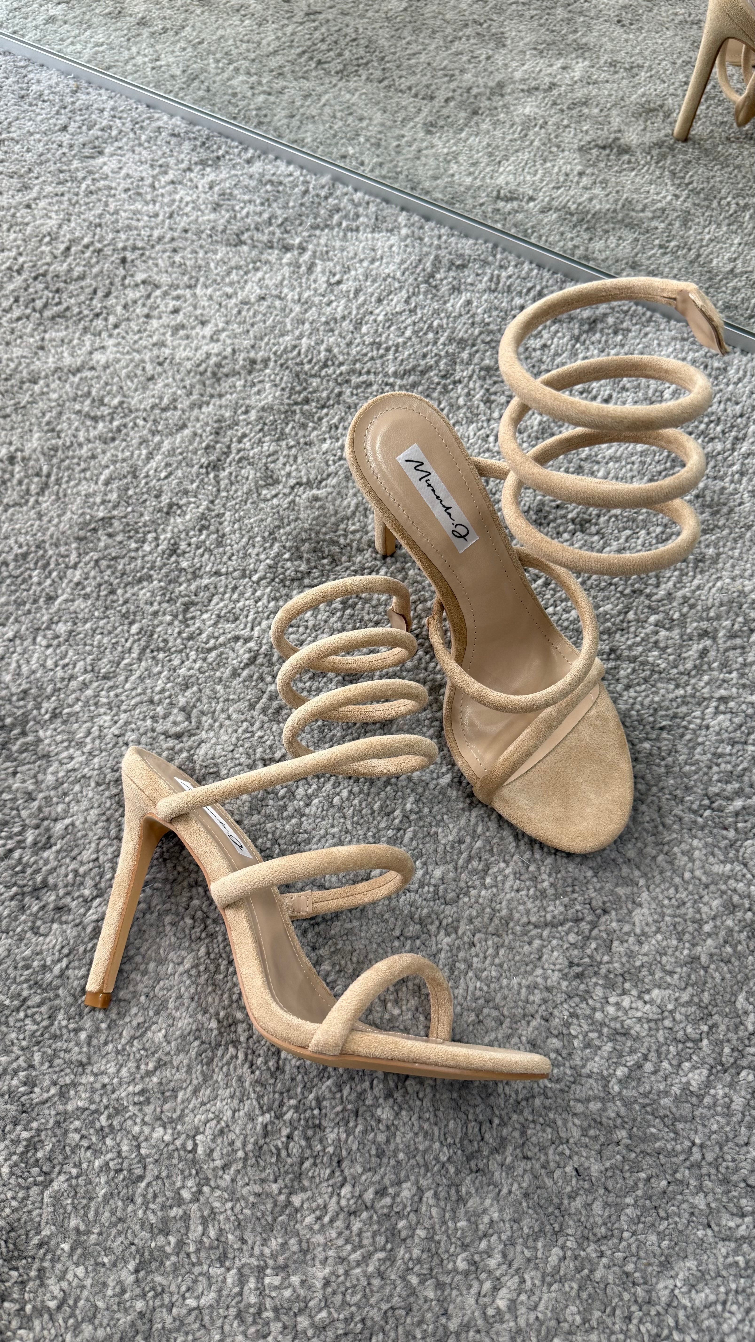 Sandalo spirale scamosciato by Giel Store
