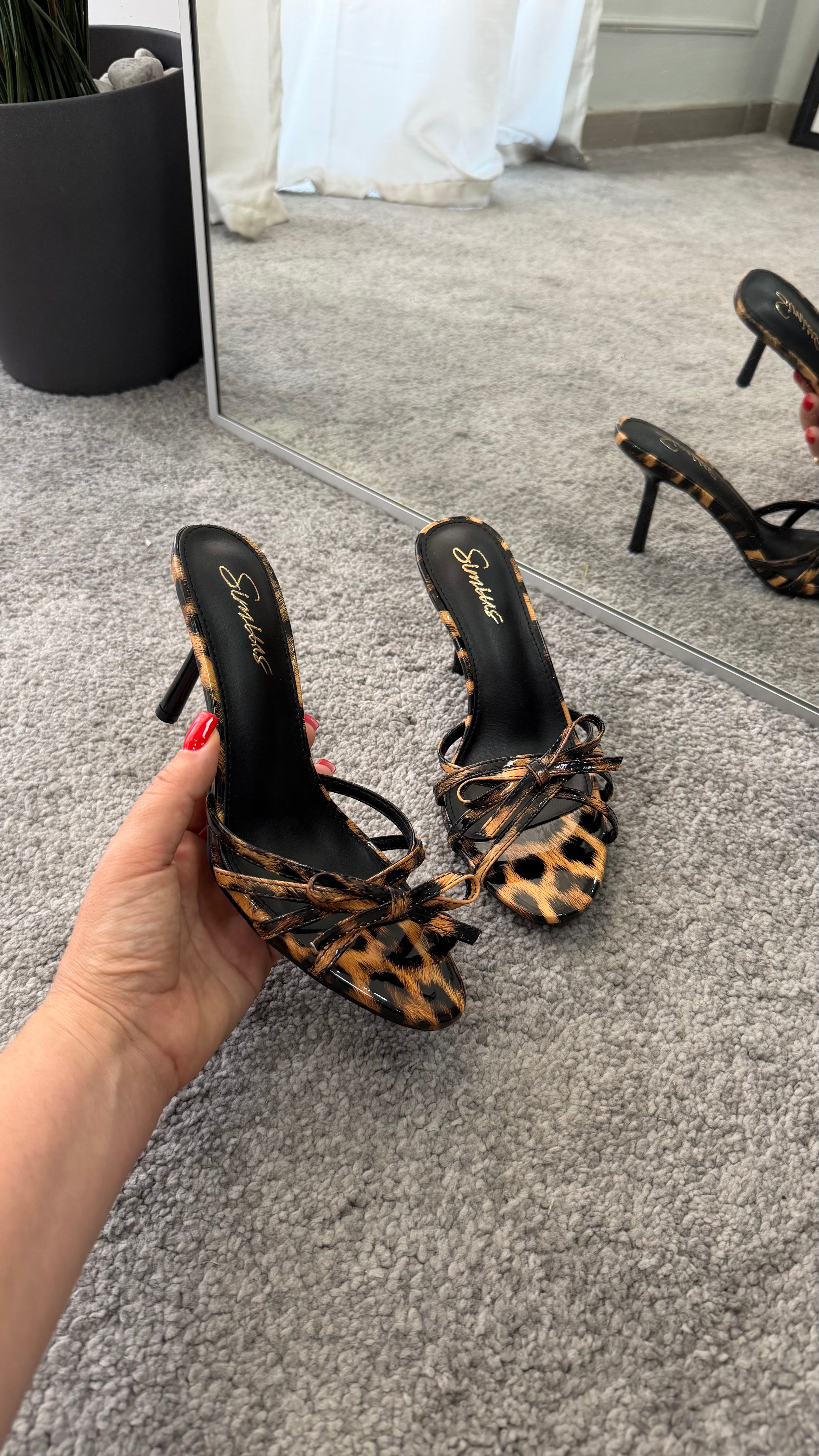 Mules fiocco Leopard