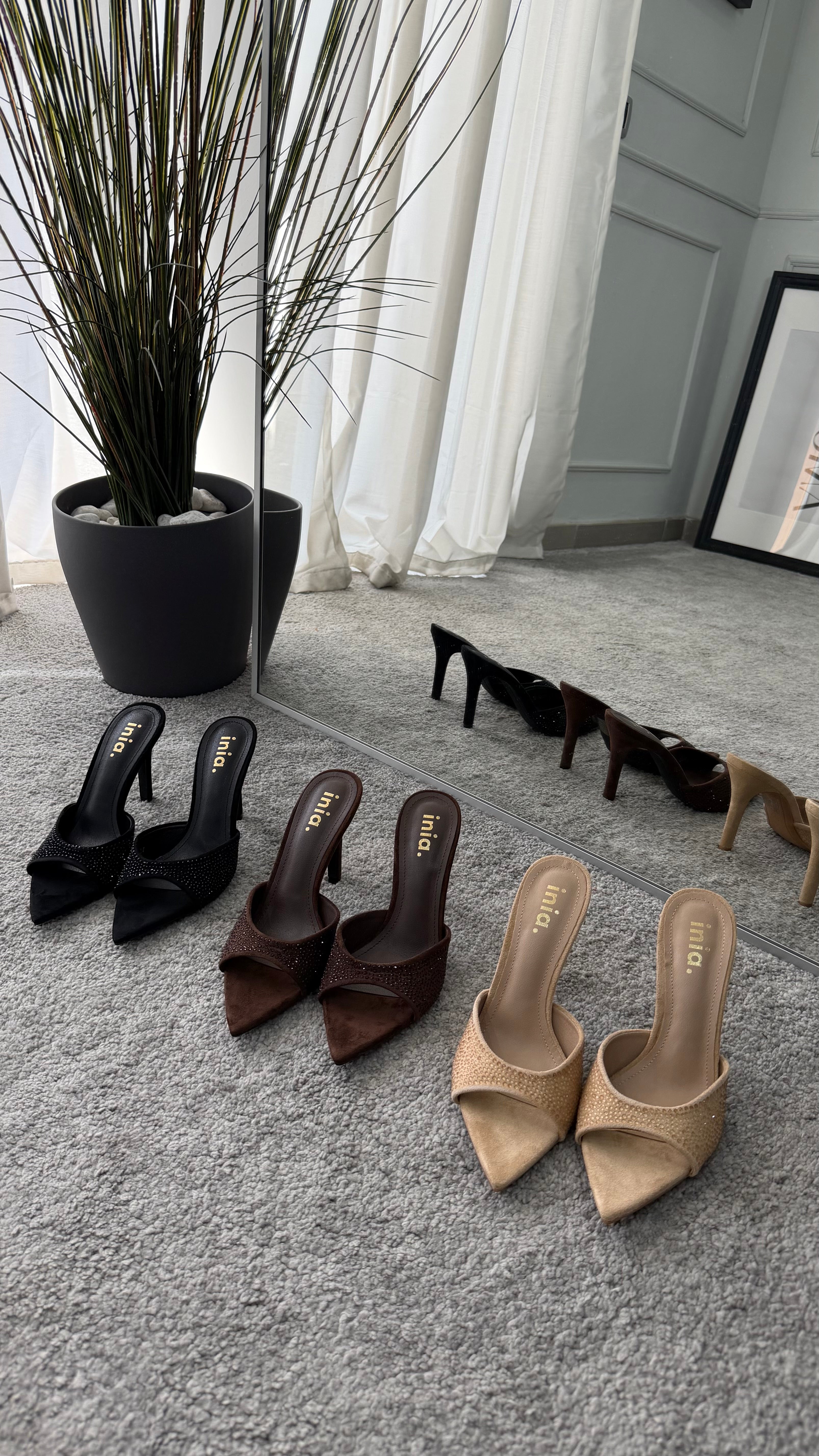Mules strass 10,5cm