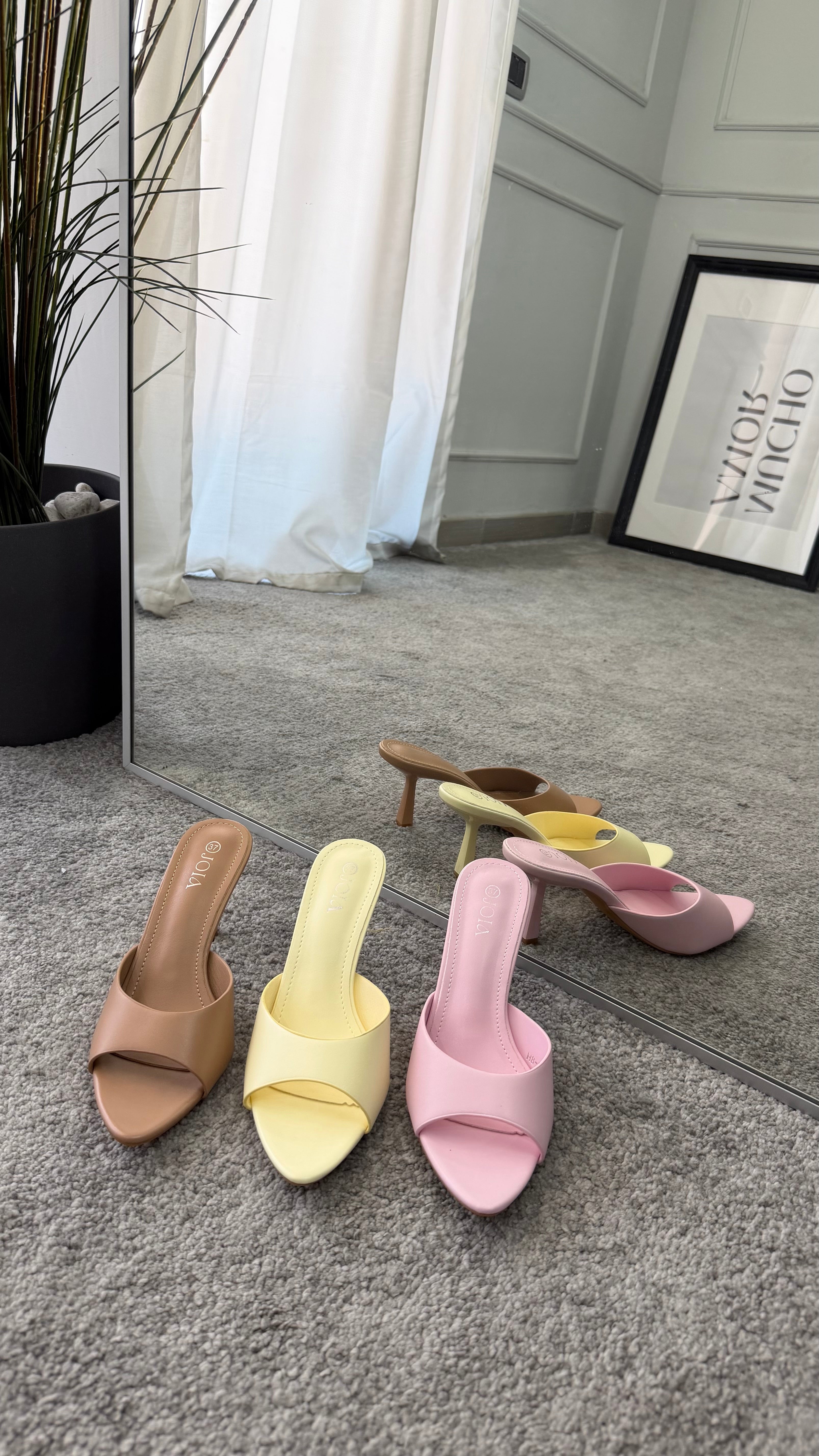 Mules 7cm ecopelle