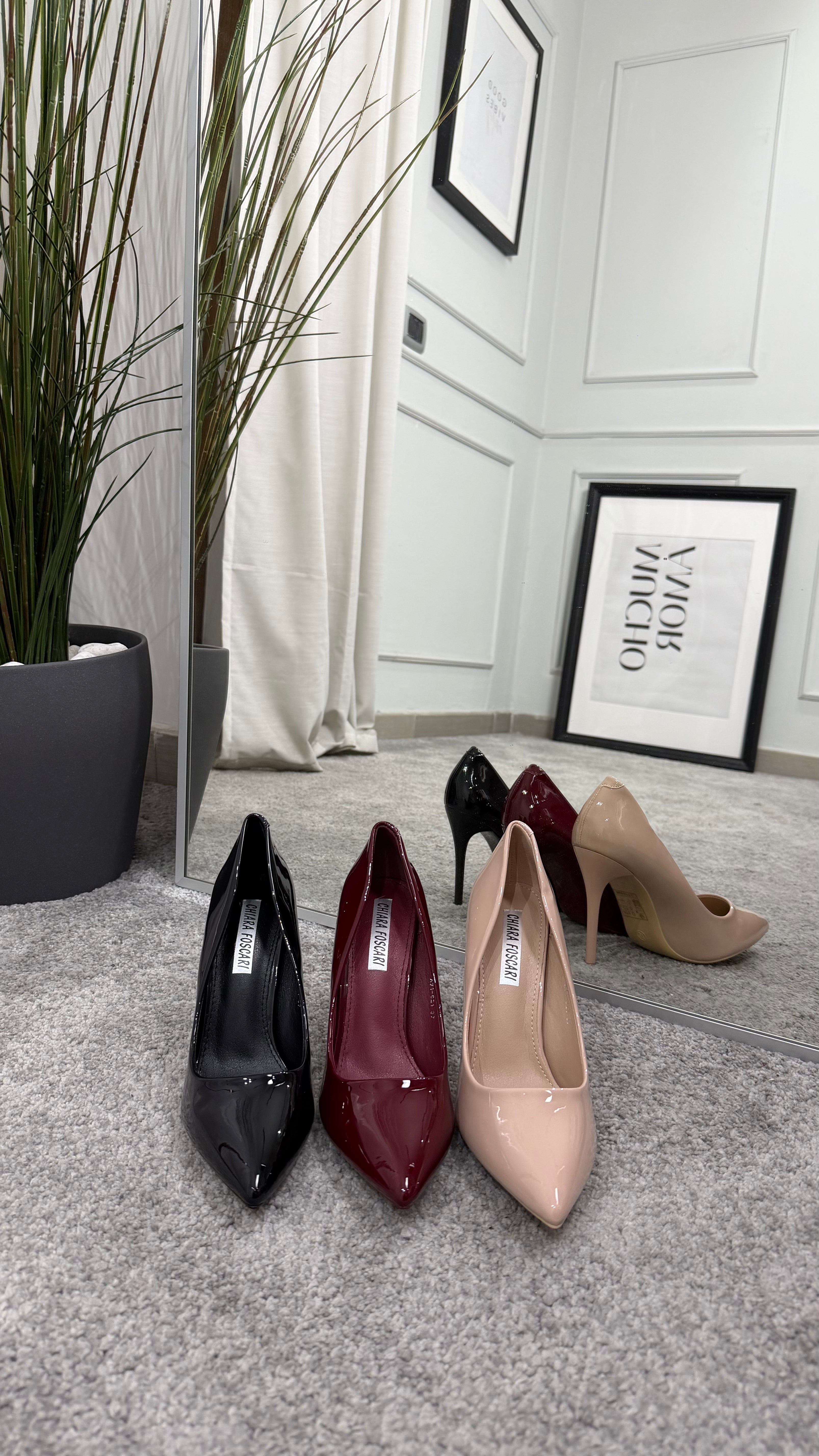 Décolleté vernice 11cm