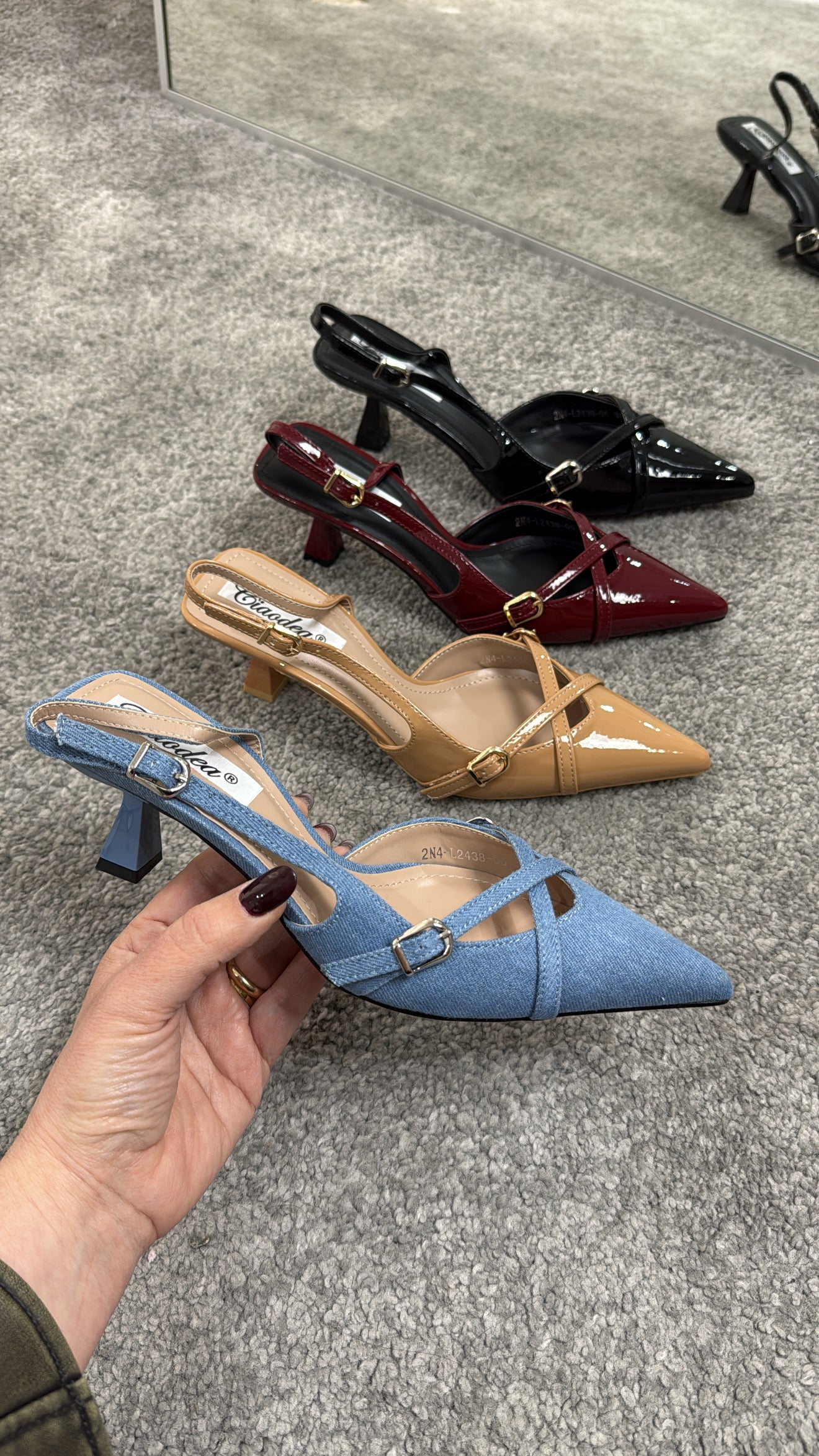Slingback 3cm fibbie by Giel Store