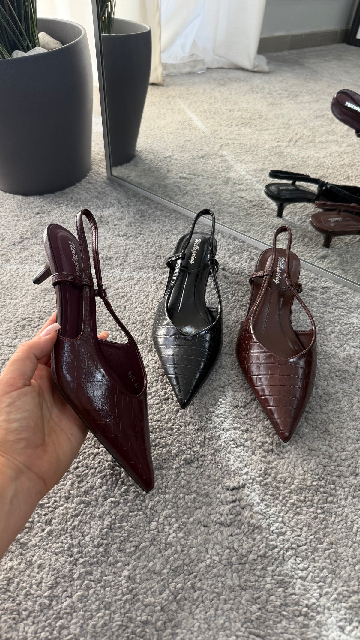 Slingback cocco 3cm