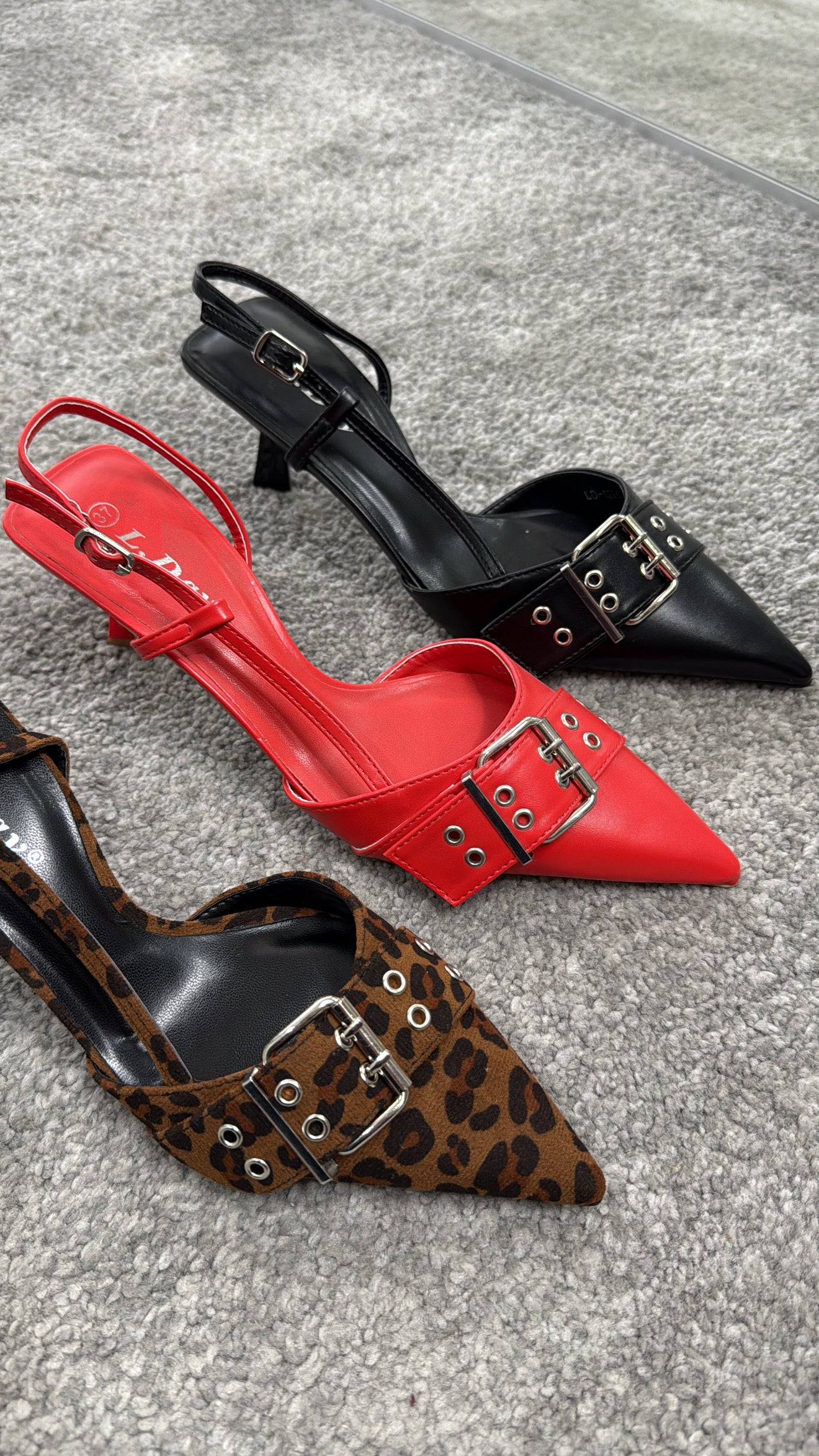 Slingback fibbia 5cm
