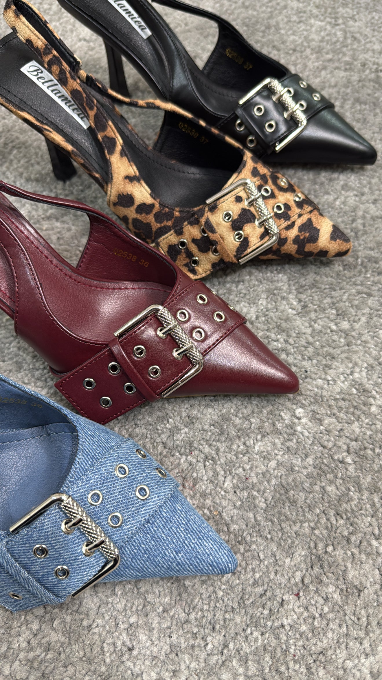 Slingback fibbia larga