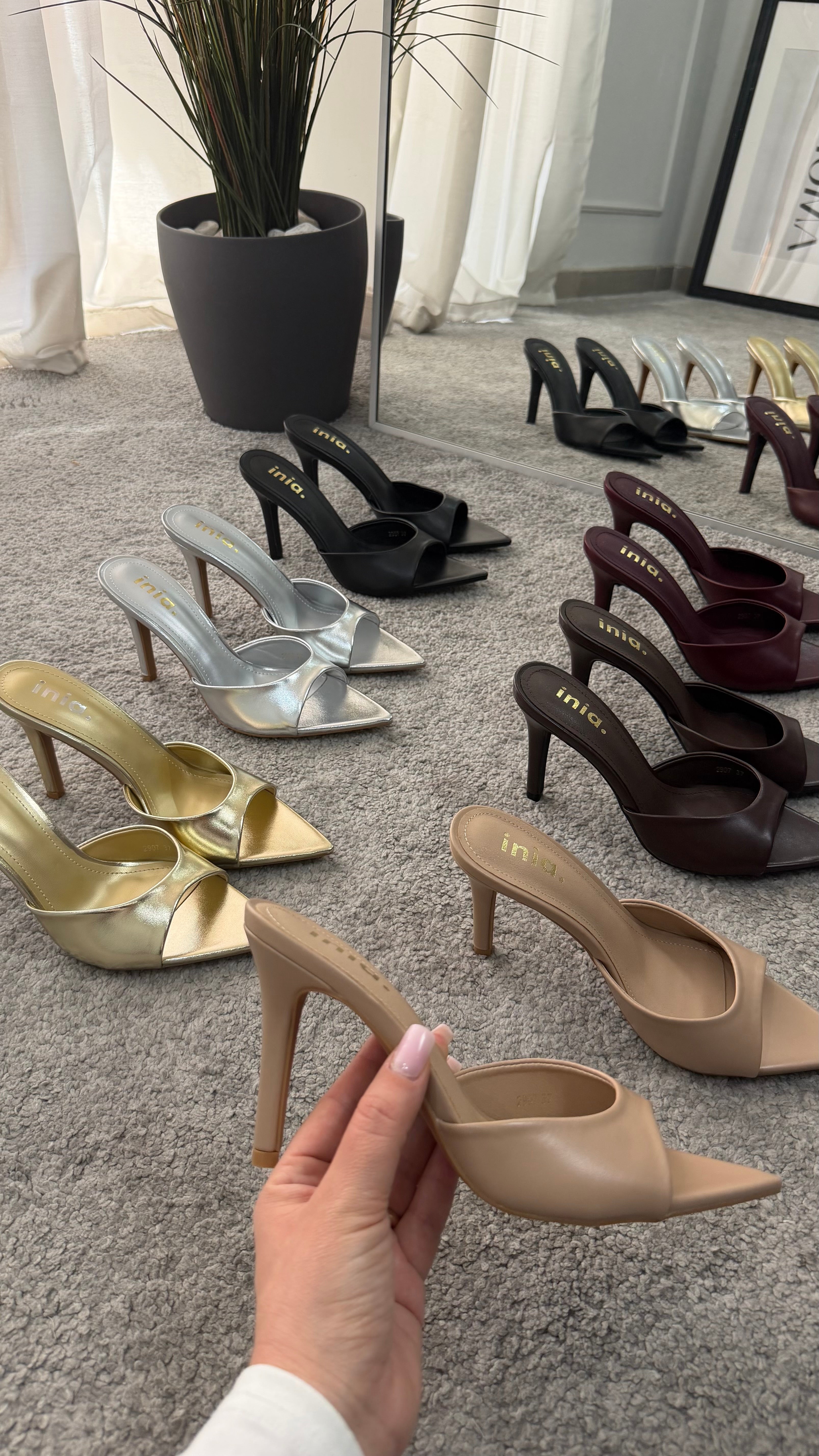 Mules ecopelle 10,5cm