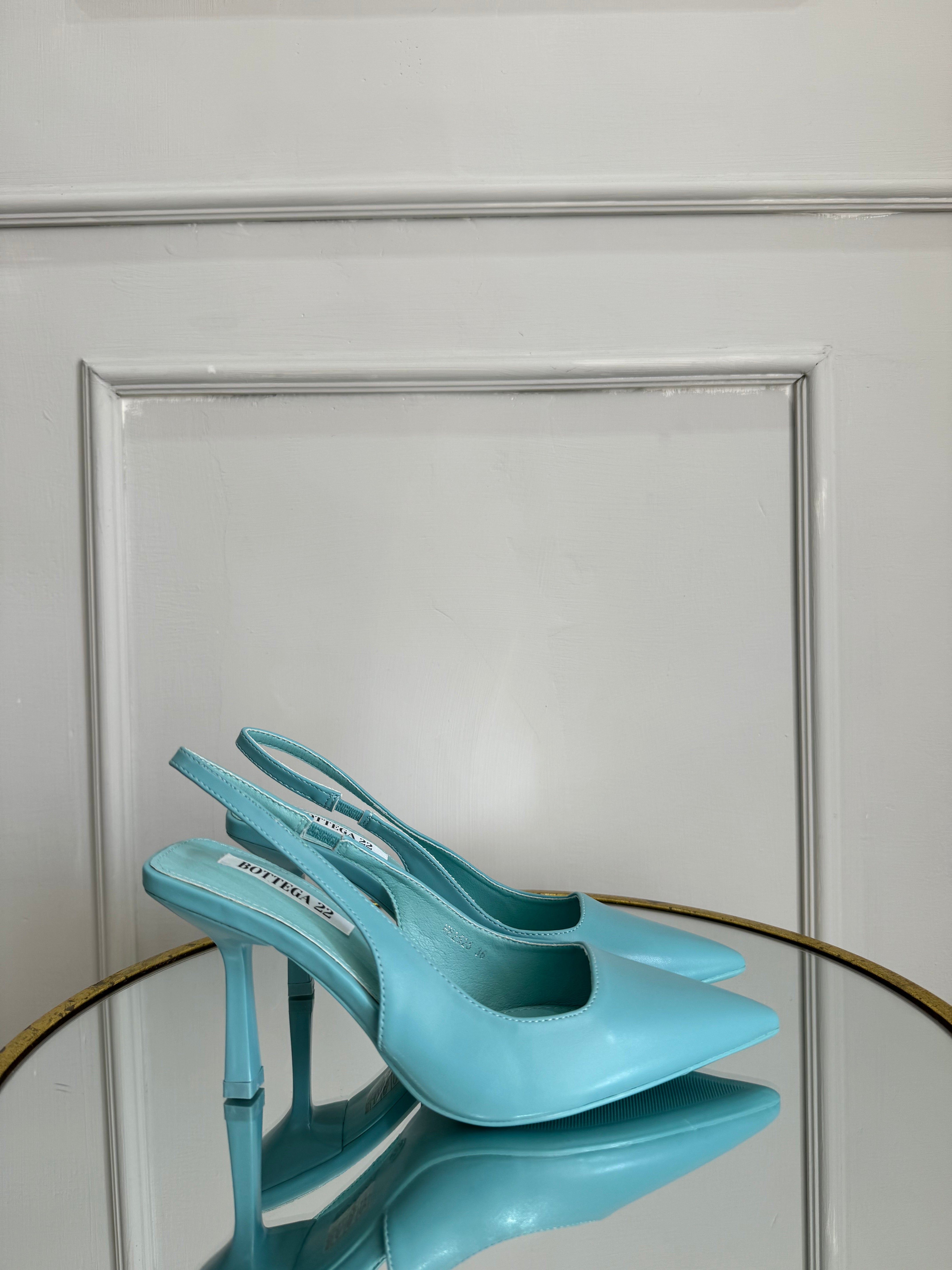 Slingback sky blue by Giel Store