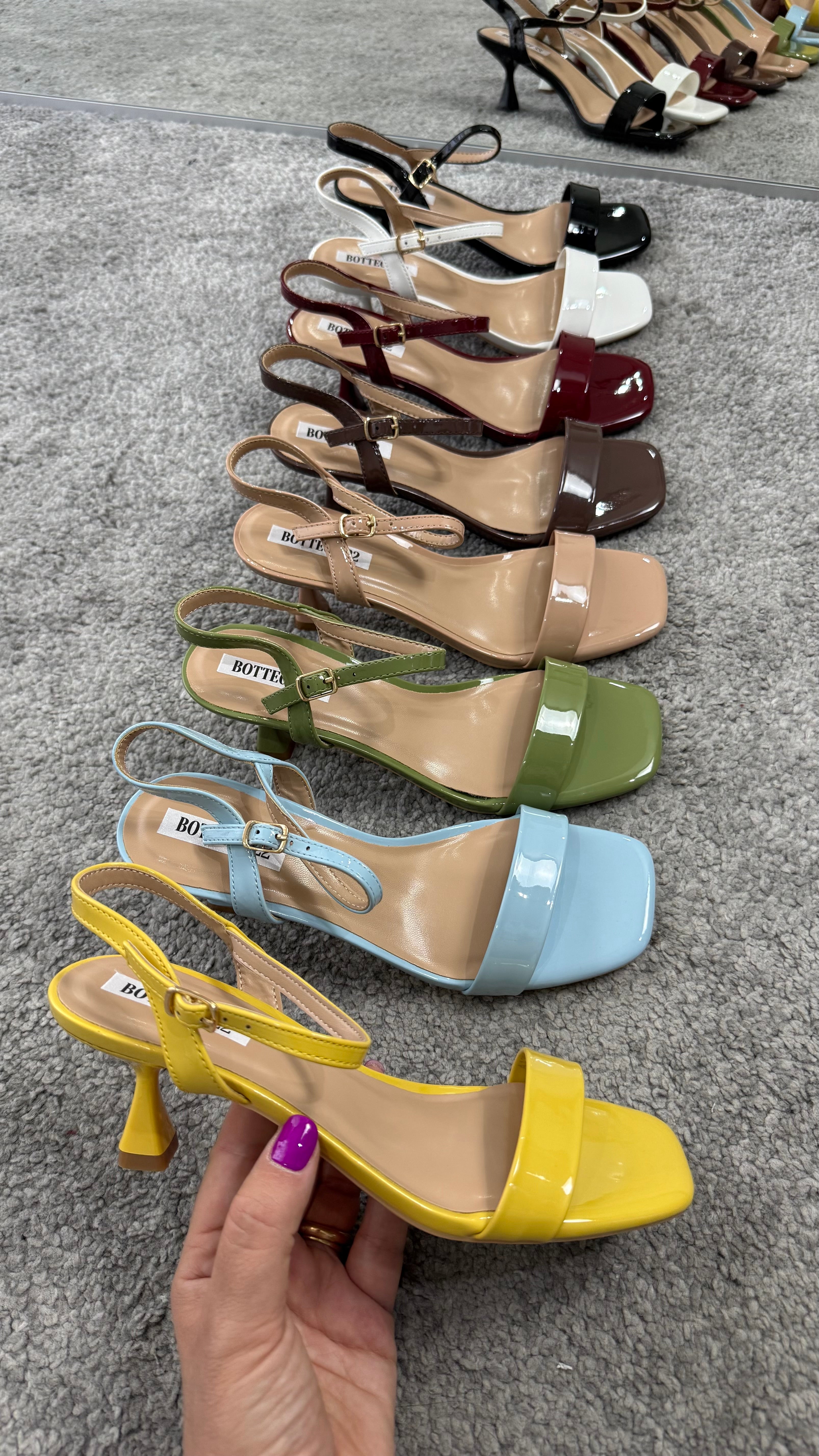 Sandalo vernice 3cm by Giel Store