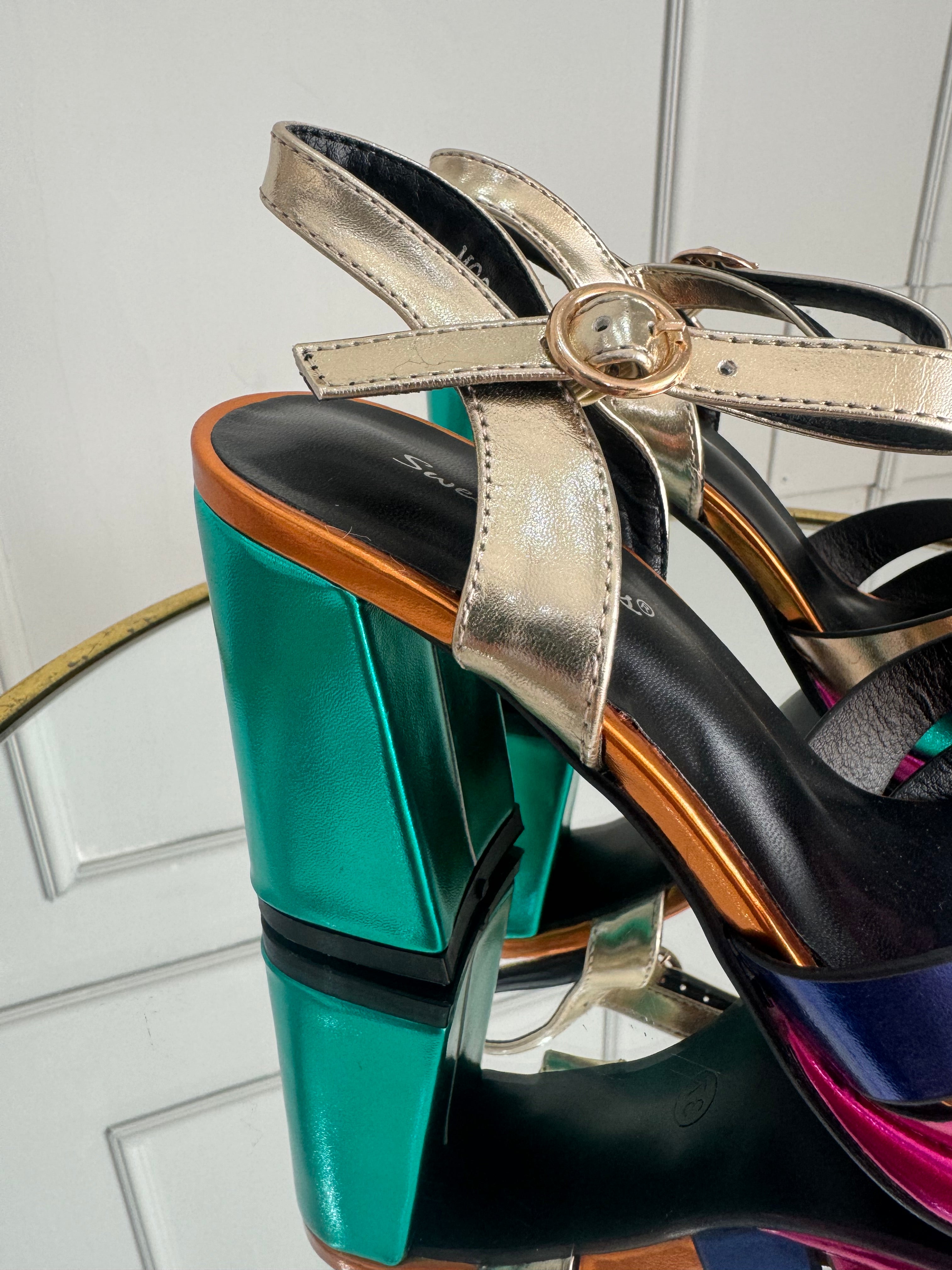 Sandalo PLATFORM multicolor by Giel Store