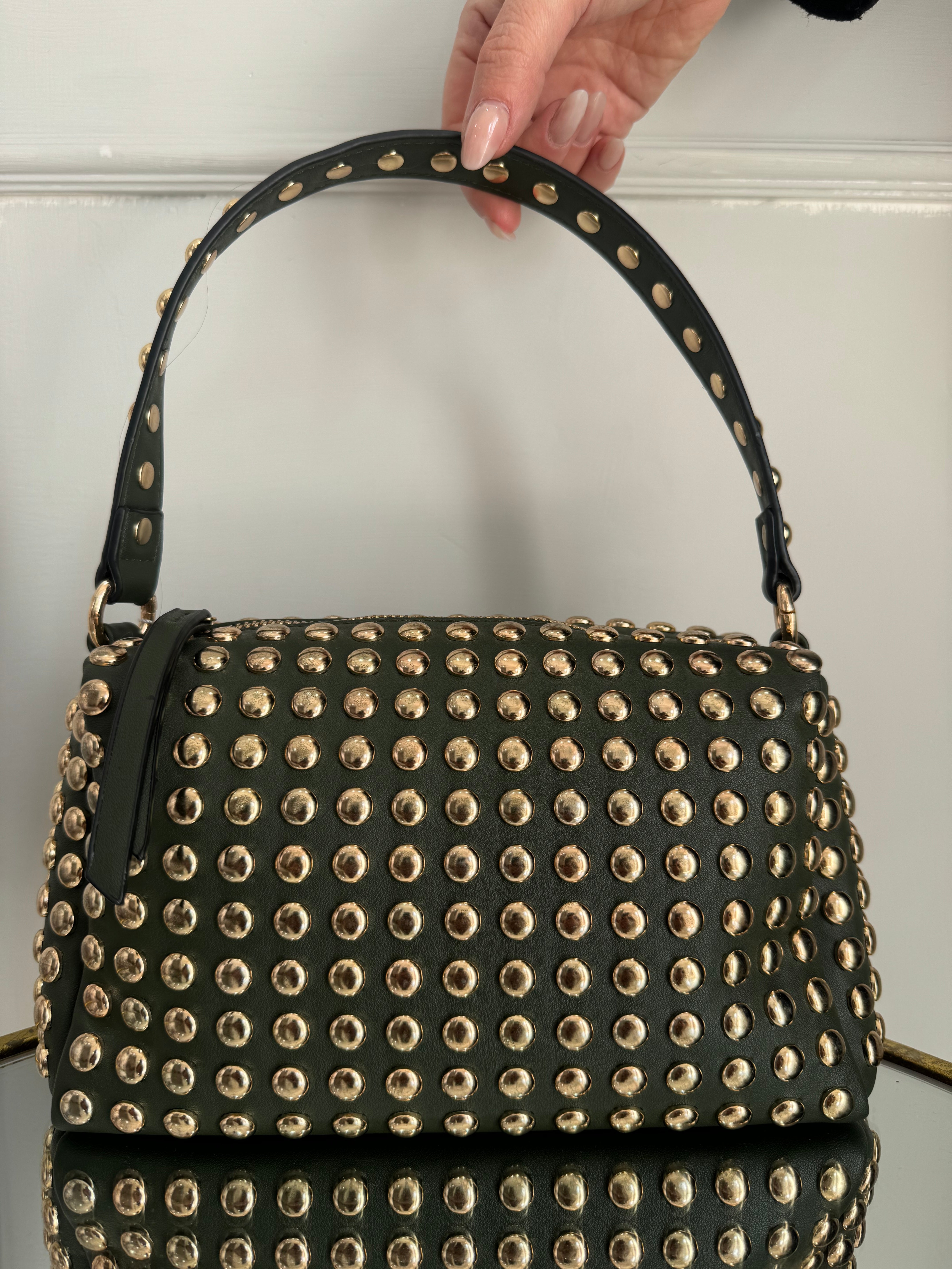 BAG GREEN/GOLD