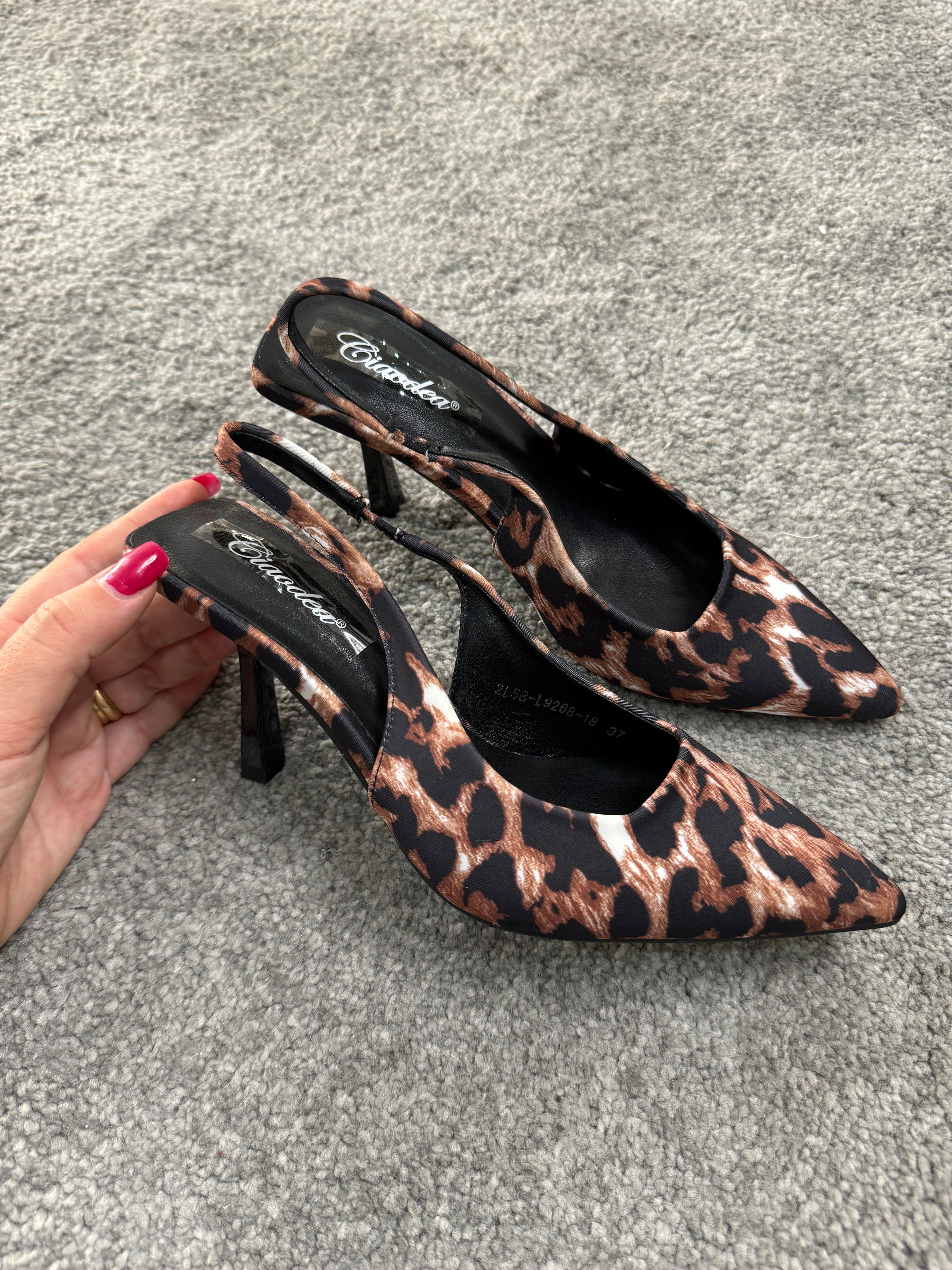 Slingback animalier by Giel Store