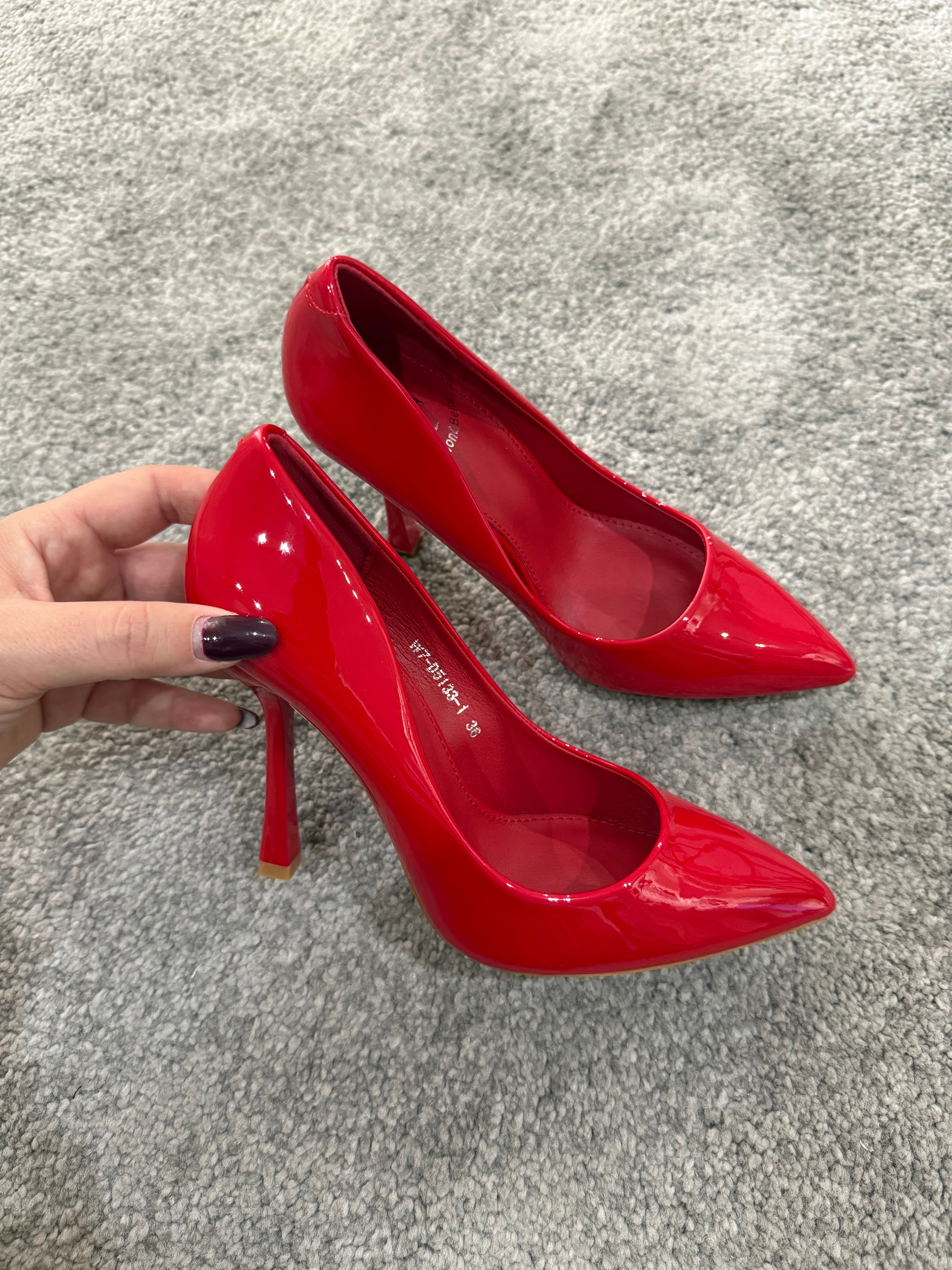 Décolleté vernice red by Giel Store