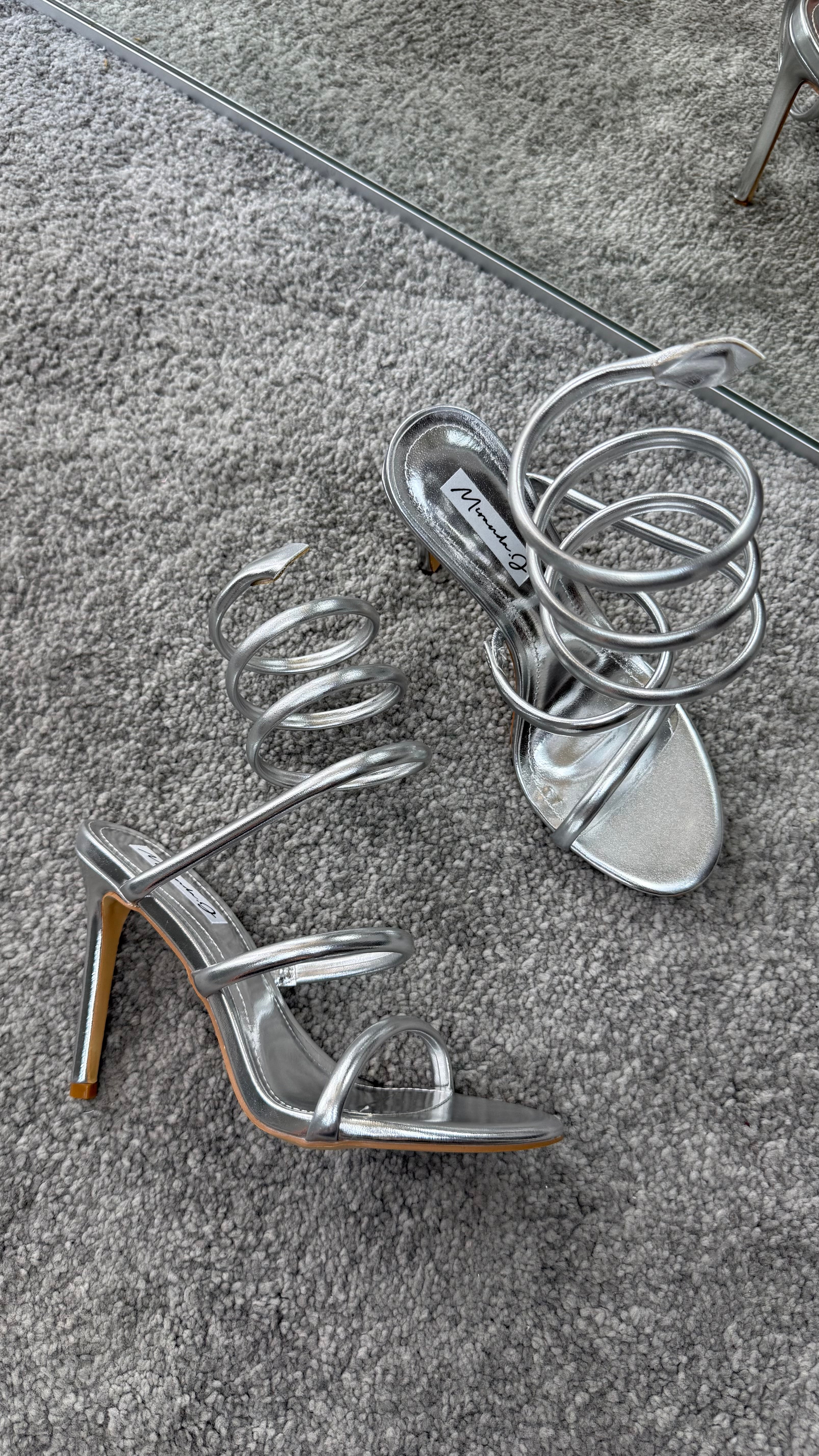 Sandalo spirale argento by Giel Store