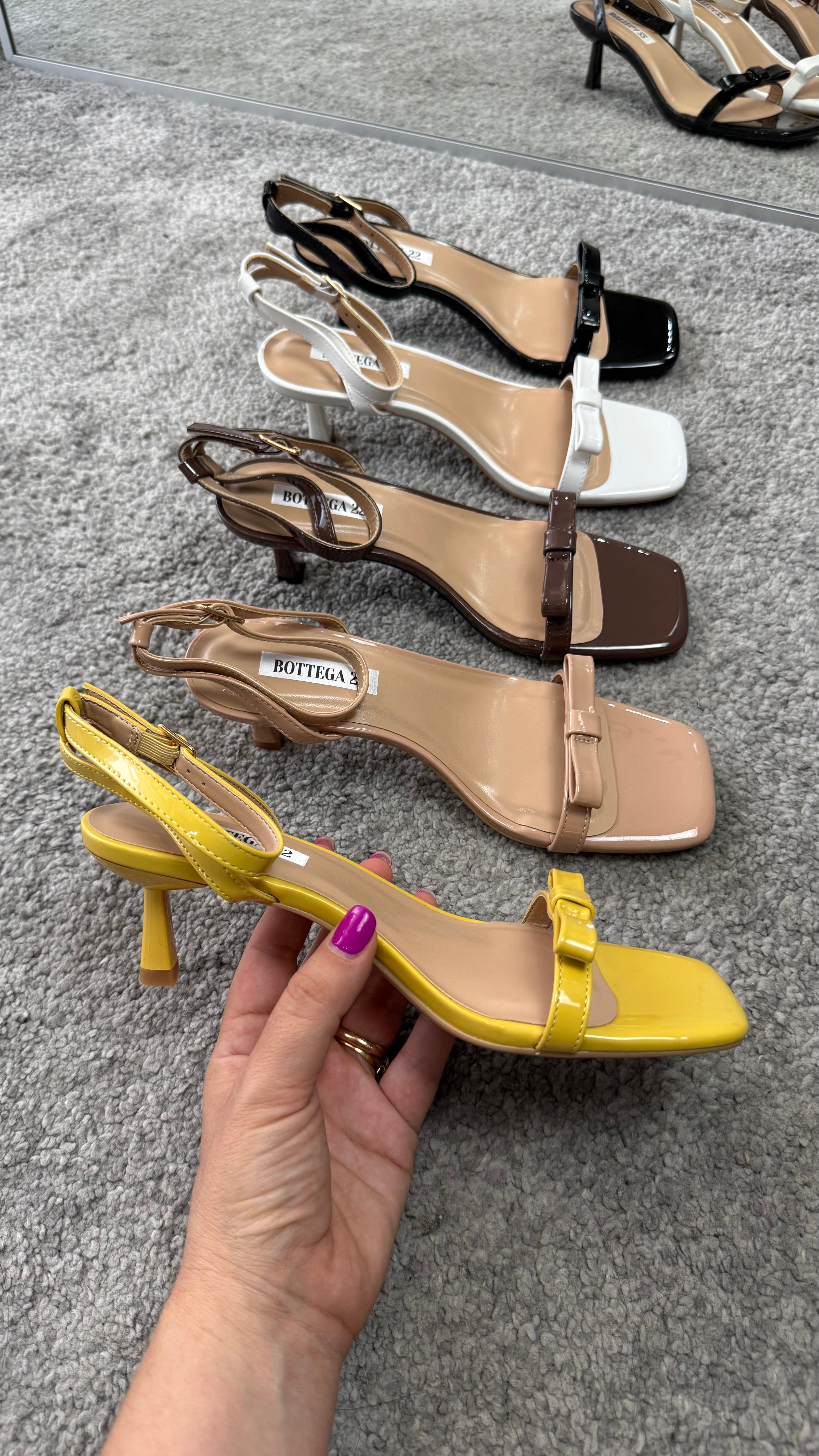 Sandalo fiocco 3cm by Giel Store