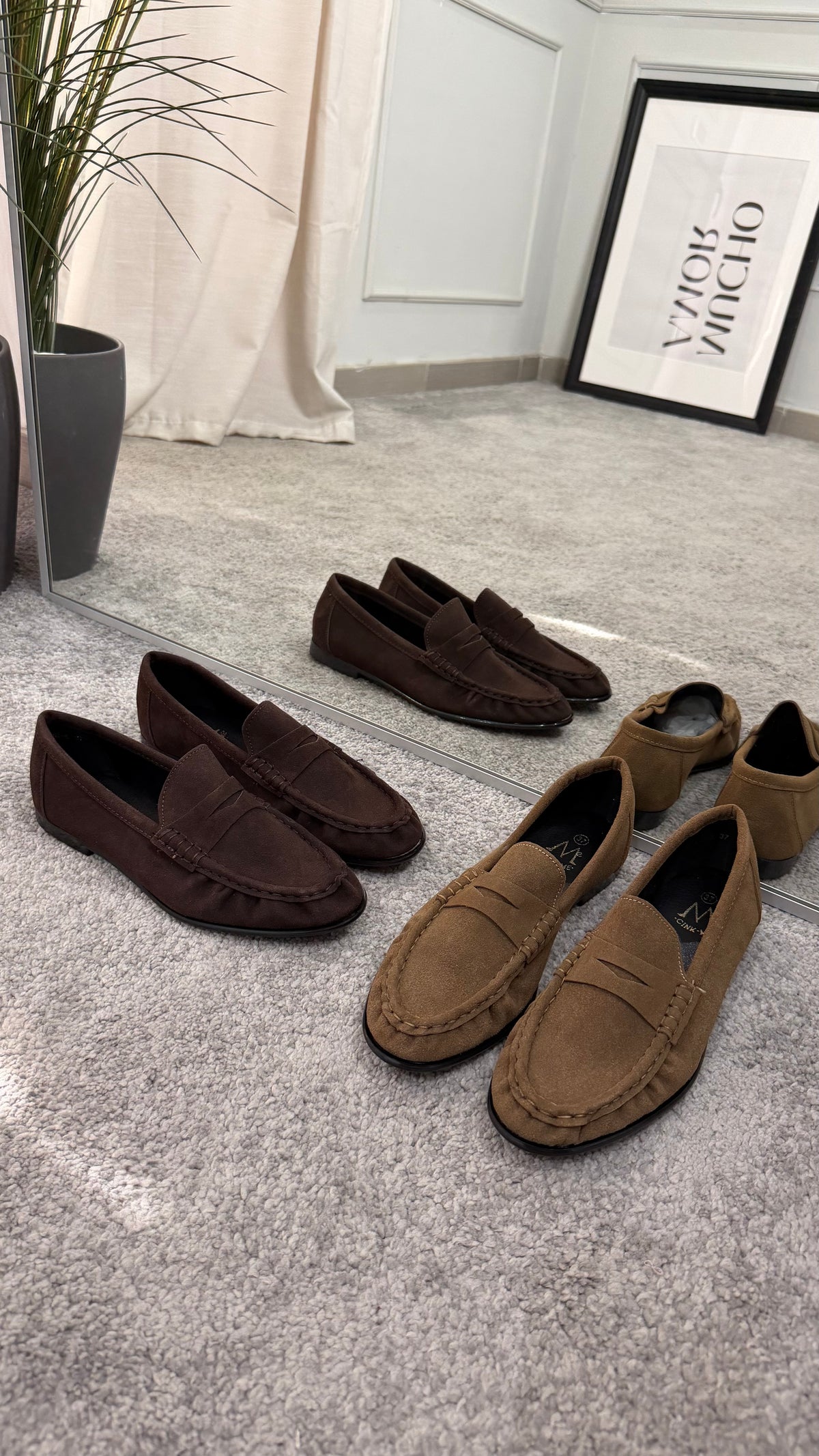 Mocassino scamosciato
