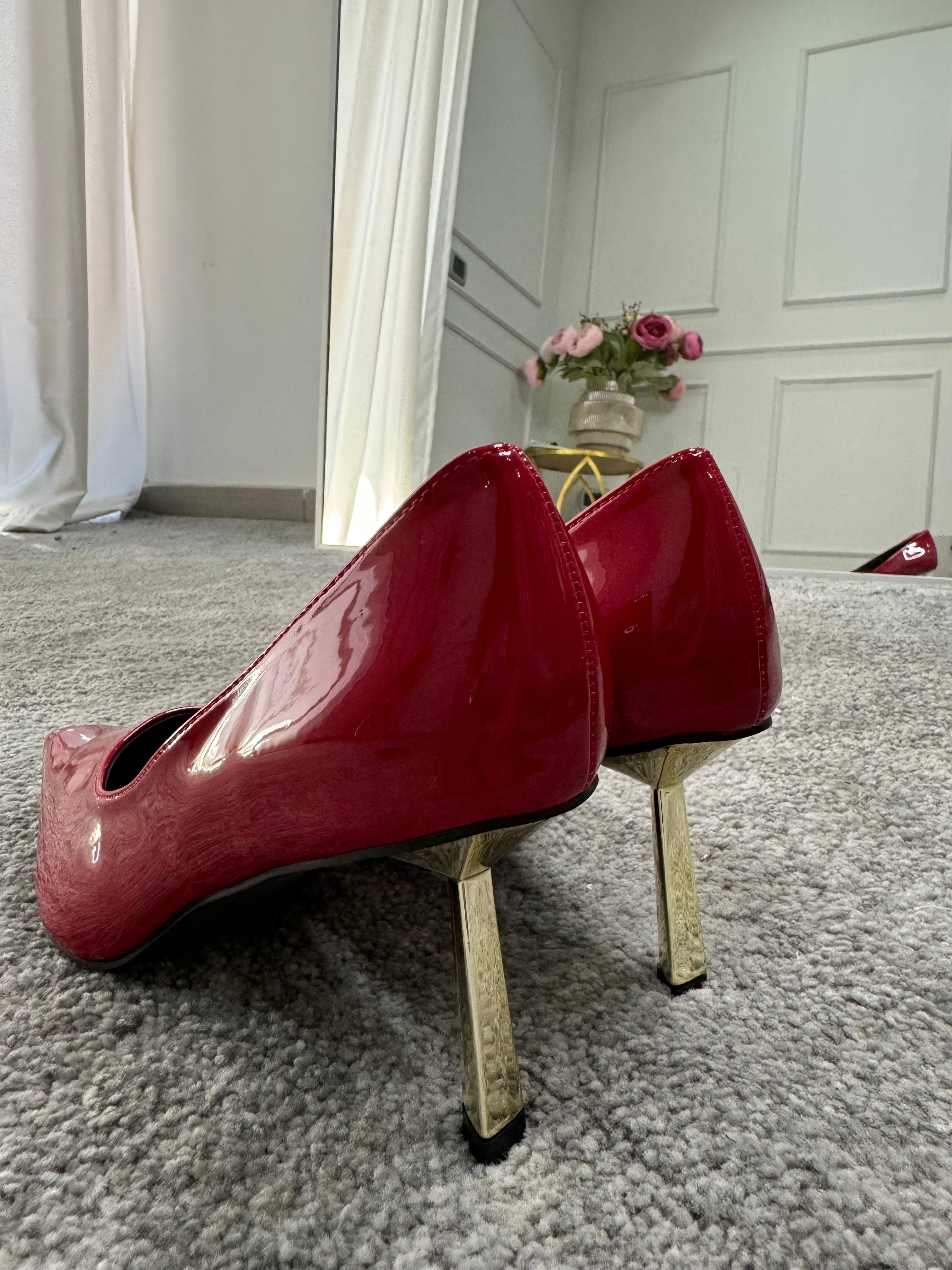Décolleté tacco oro by Giel Store