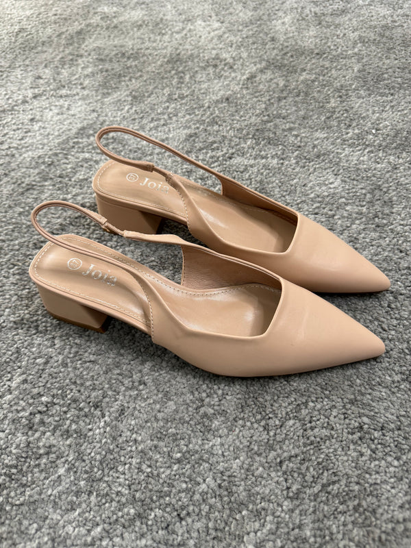 Slingback tacco quadrato
