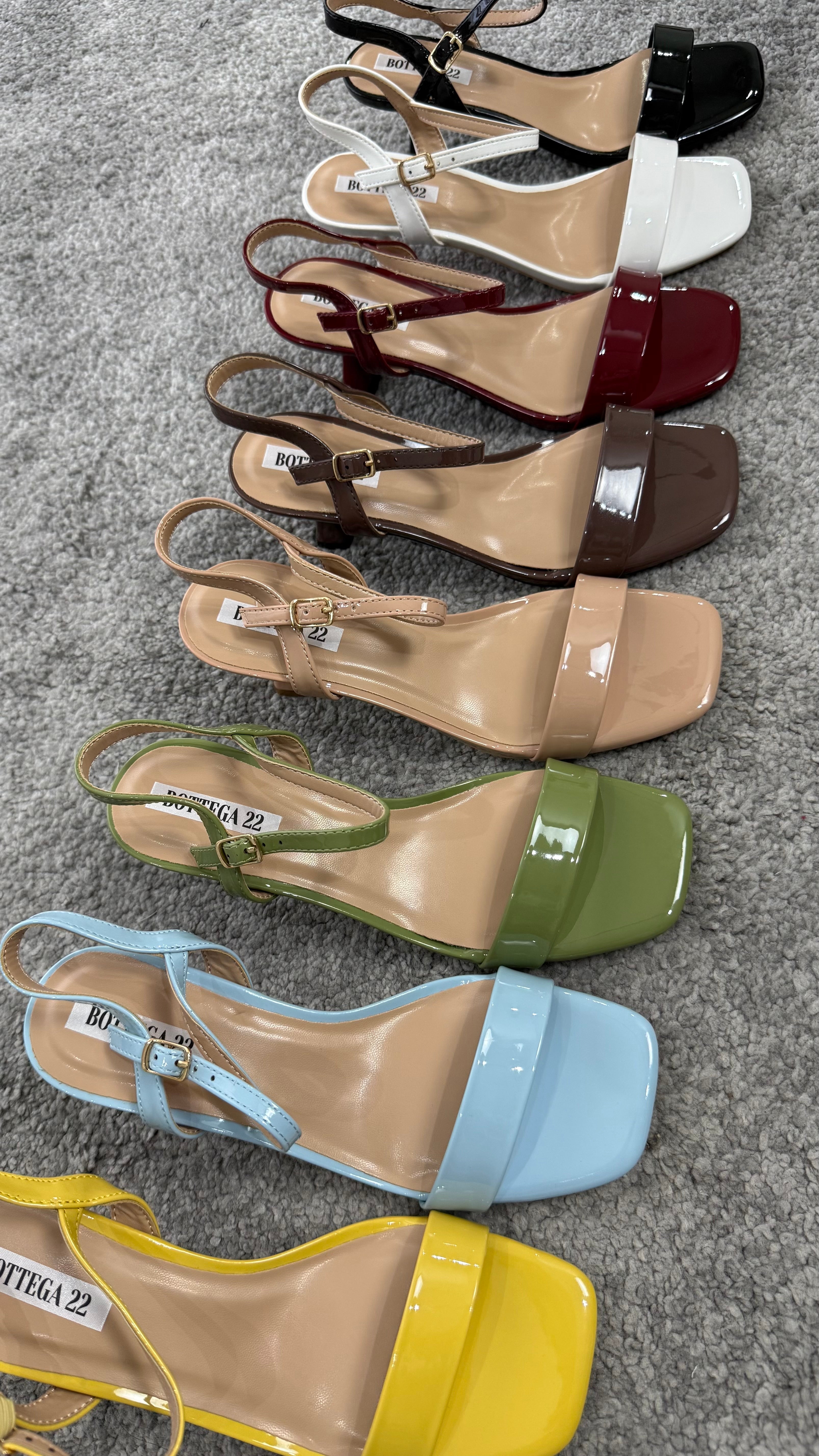 Sandalo vernice 3cm by Giel Store