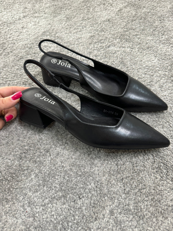 Slingback tacco quadrato