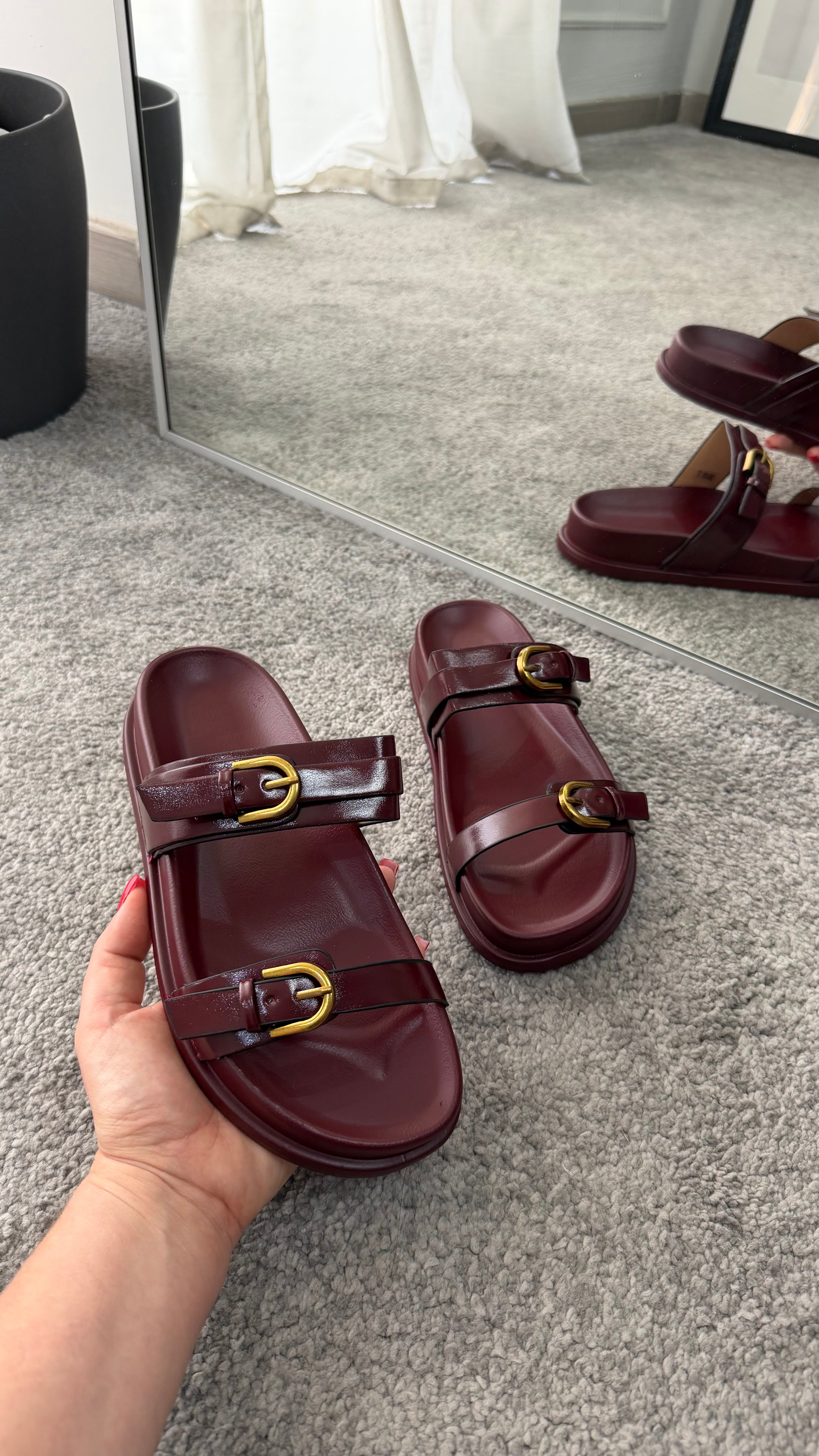 Sandalo Betty bordeaux