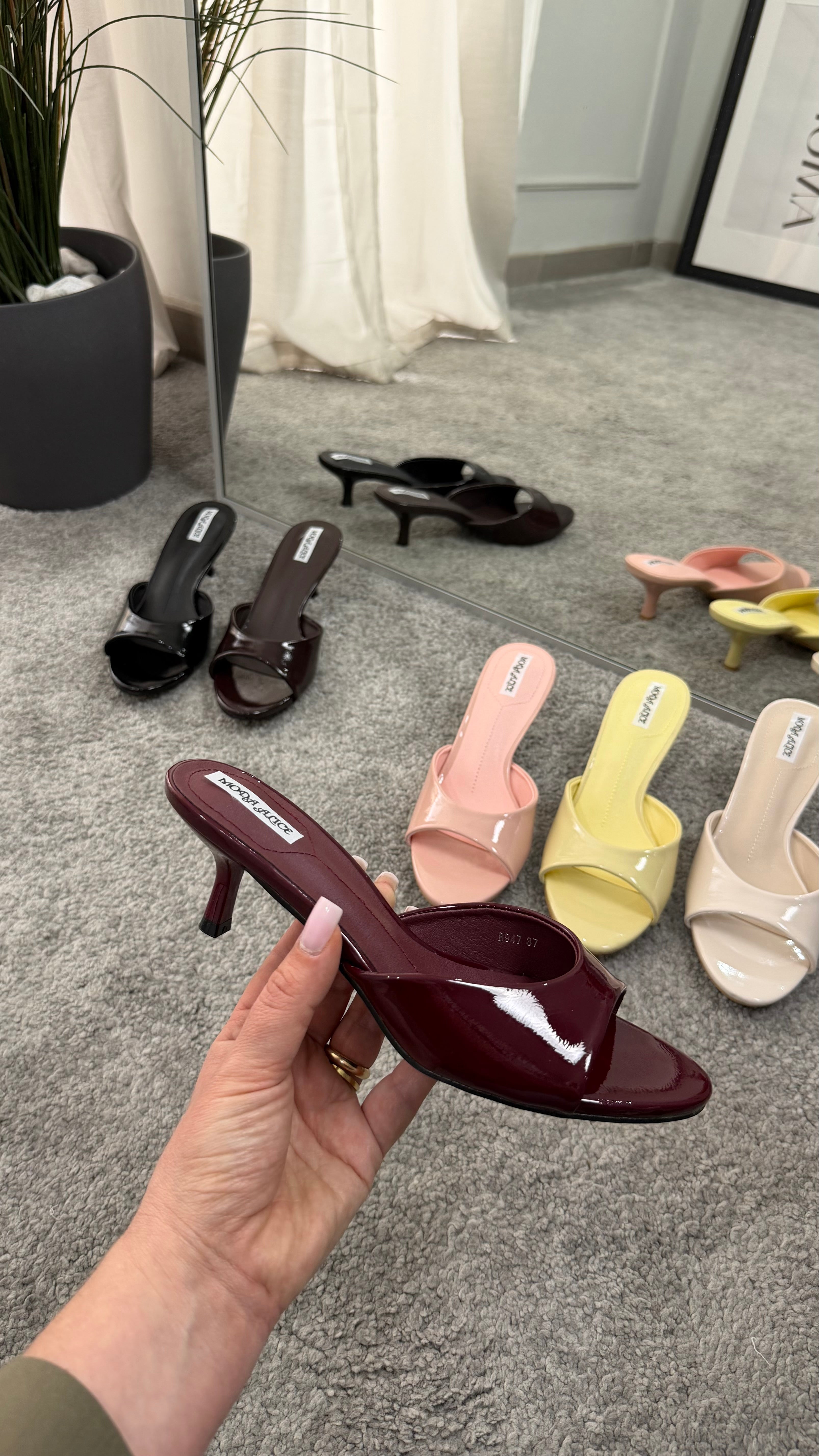 Mules 5cm vernice