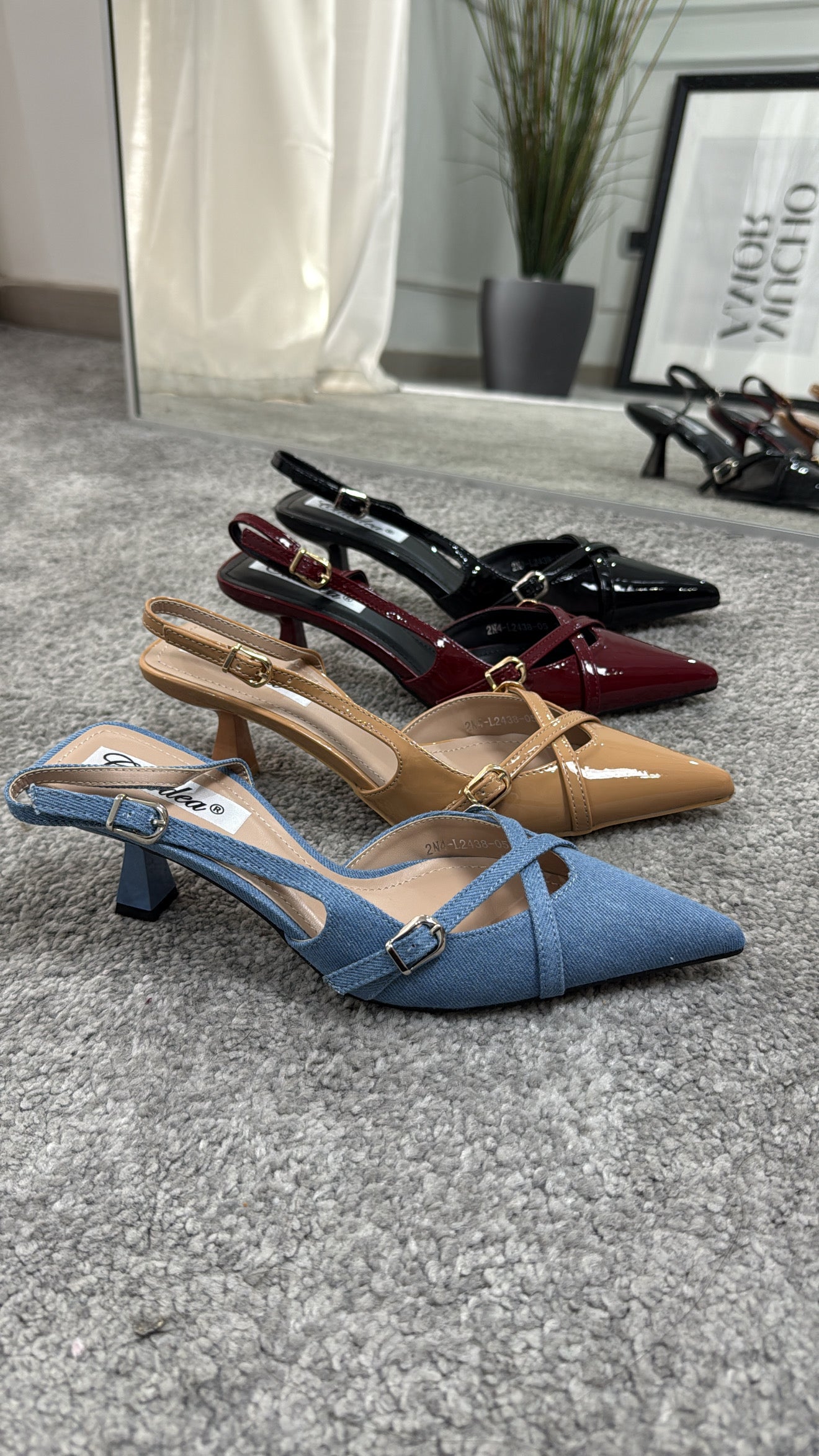 Slingback 3cm fibbie