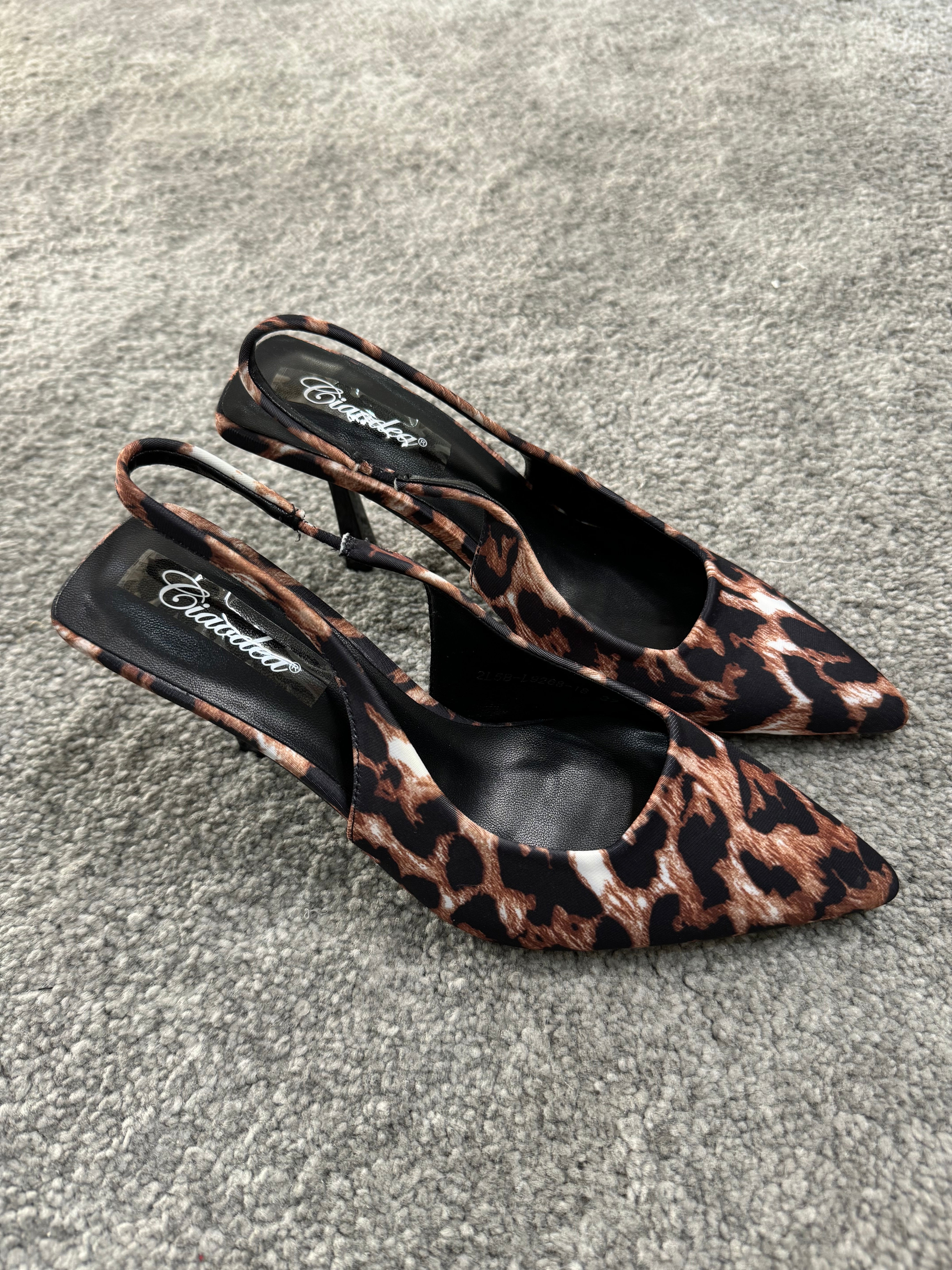 Slingback animalier by Giel Store