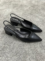 Slingback tacco quadrato