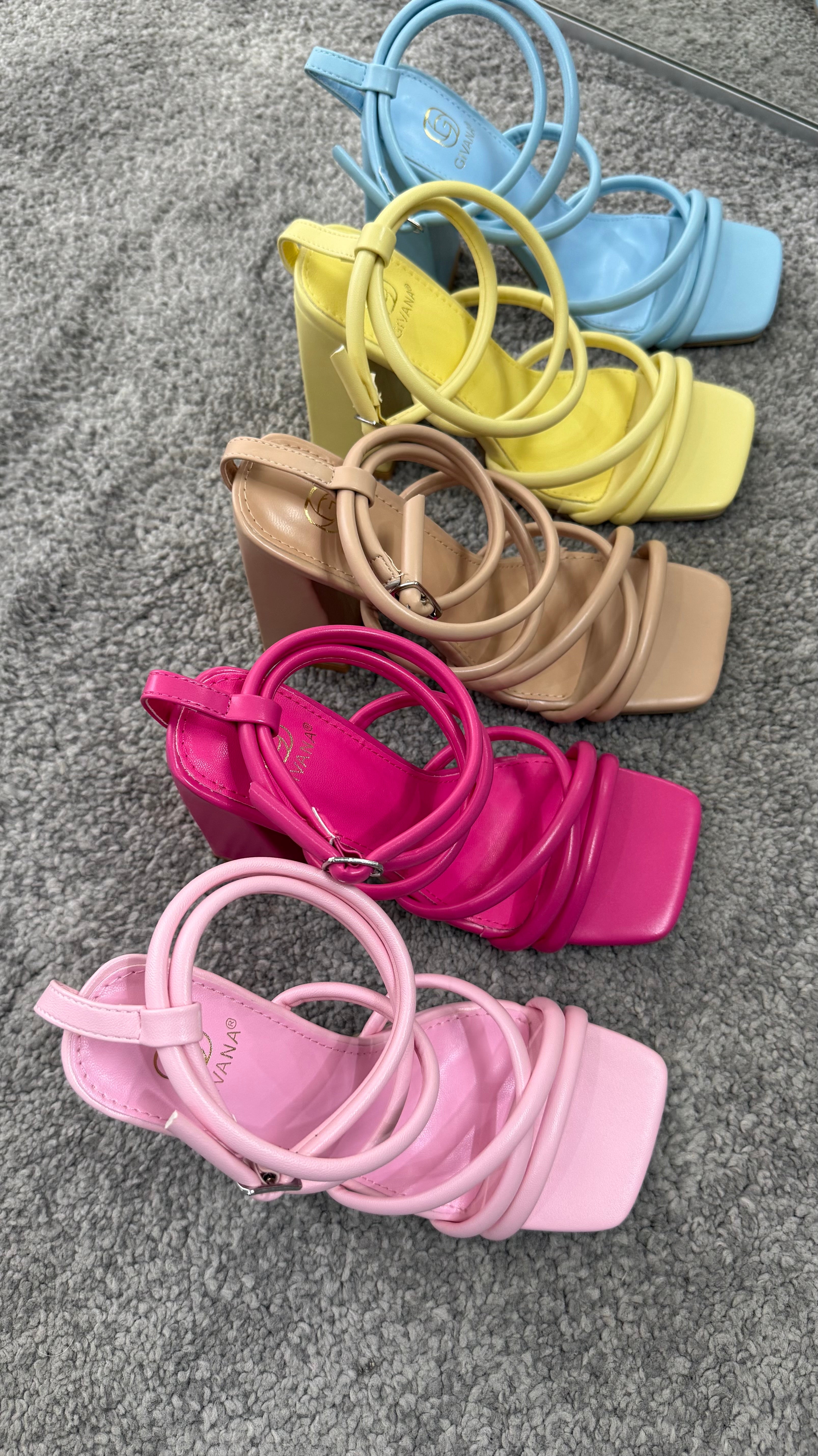 Sandalo colors tacco largo by Giel Store