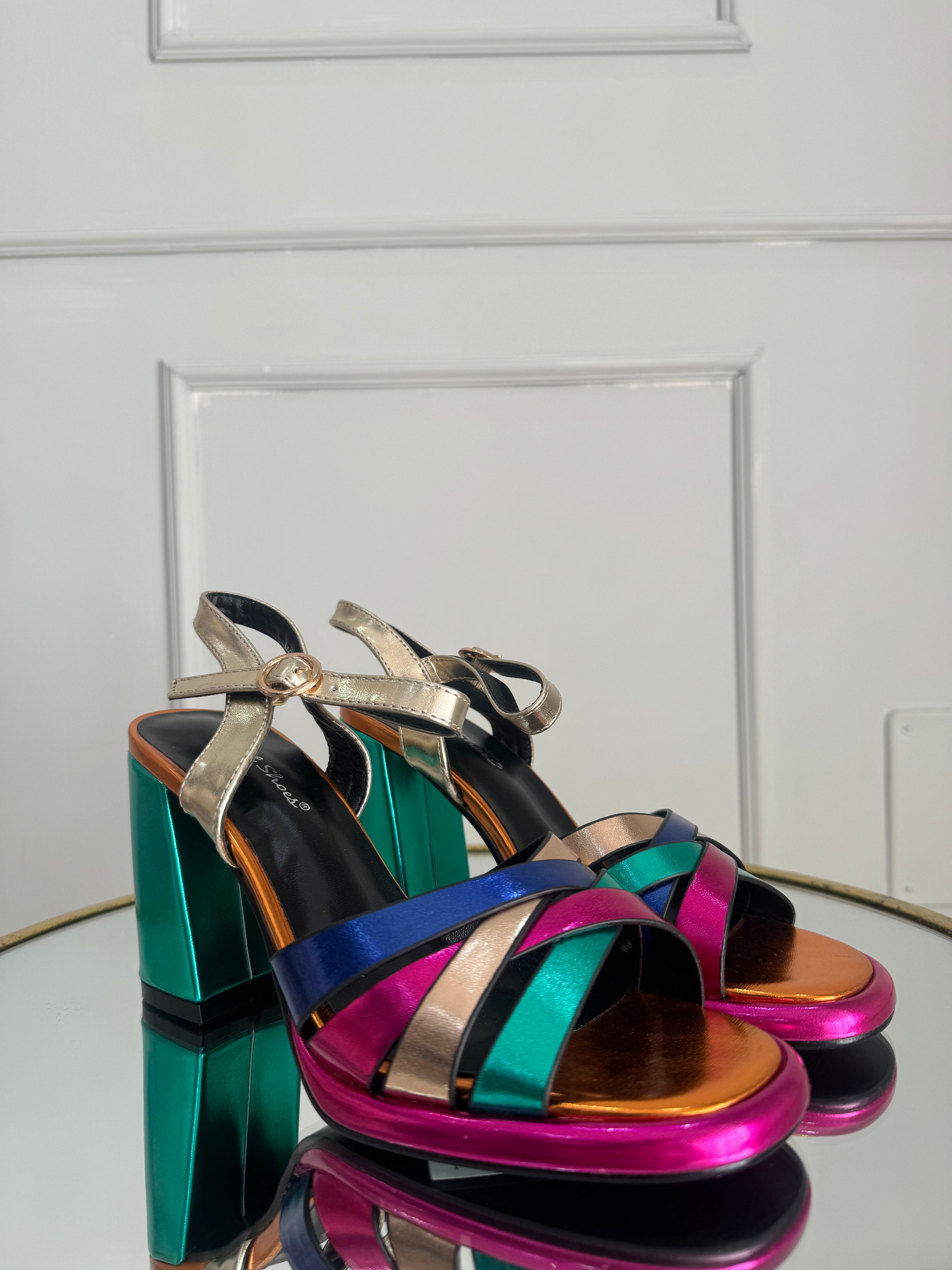 Sandalo PLATFORM multicolor by Giel Store