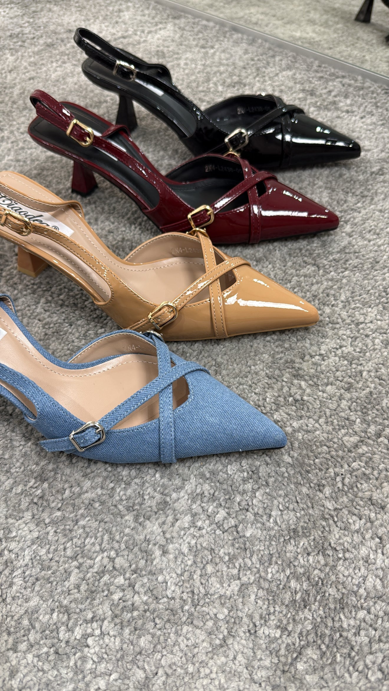 Slingback 3cm fibbie by Giel Store