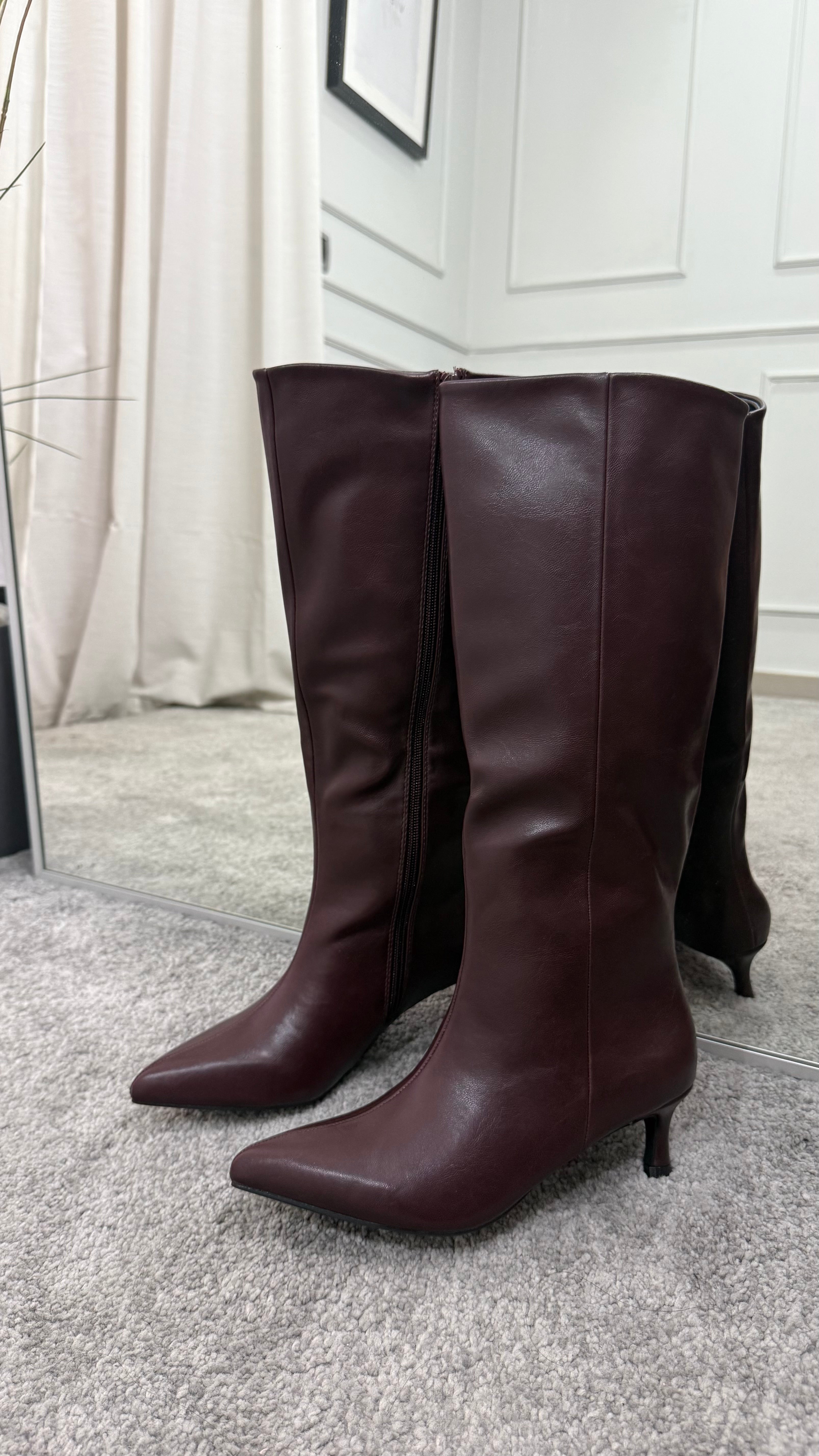 Stivale bordeaux 3cm